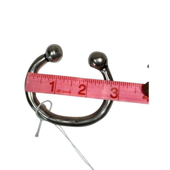 UNO de 50 Handcrafted Silver-Plated Rigid Bangle Cuff Bracelet Ball End Spain - Picture 8 of 9